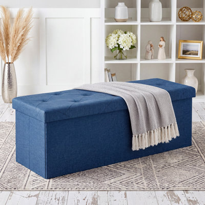 Banc d'entrée et de chambre pliable et rembourré de 43 pouces de large