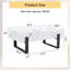 Table basse 47,2 "rectangulaire moderne en faux marbre avec pieds en métal-1751319073-1753106410