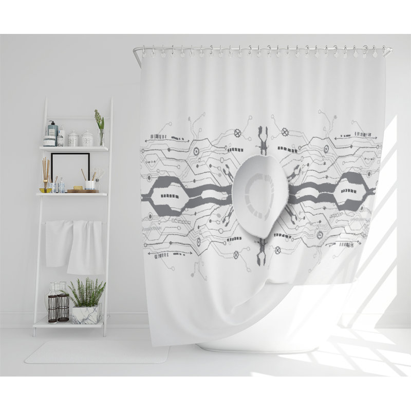 Dimarion Polyester Shower Curtain Set