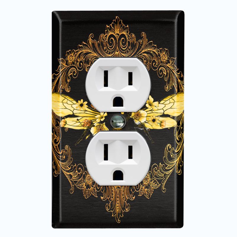 Patterned 1 - Gang Toggle Light Switch Standard Wall Plate