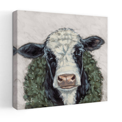 Art contemporain avec marguerite et vache