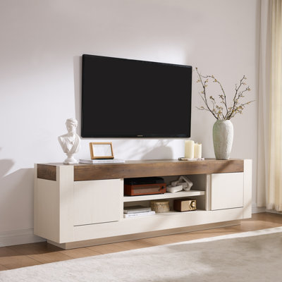 Meuble télé 70 po pour téléviseur de 80 po ou moins avec meuble de rangement épais