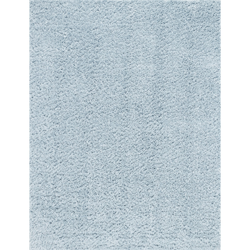 Marquiesha Solid Colour Denim Area Rug, Rectangle 160 x 213cm
