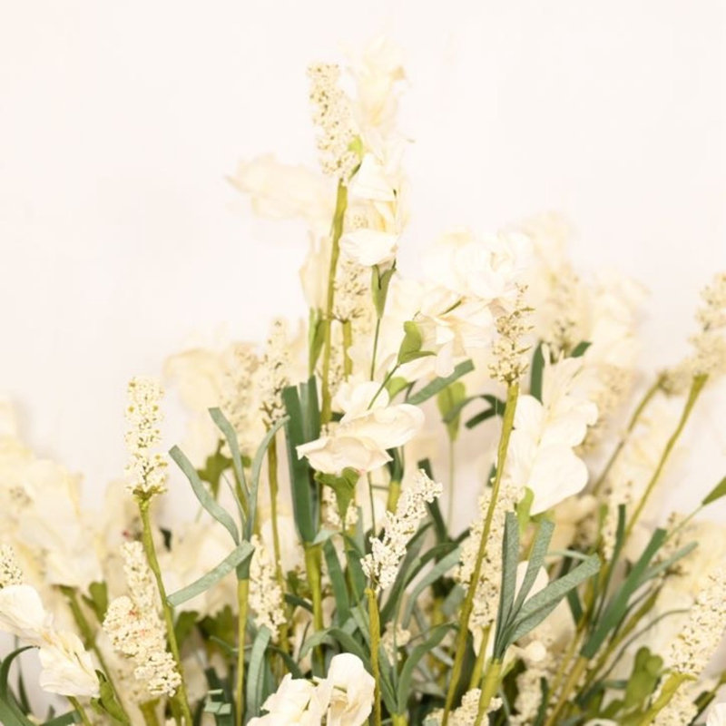 Arrangement floral 24 po H, White