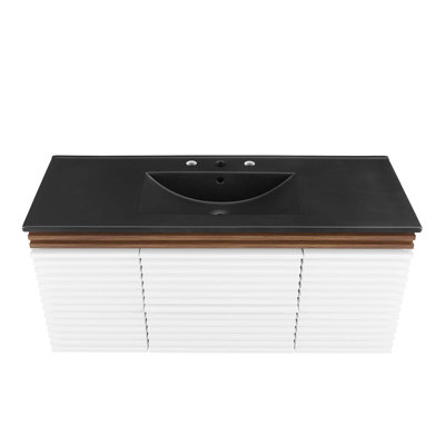 Meuble-lavabo mural 48 po Modway Render