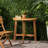 Natural Wood Table, Half-Round Shape, Foldable Function Bistro Design For Easy Space Management