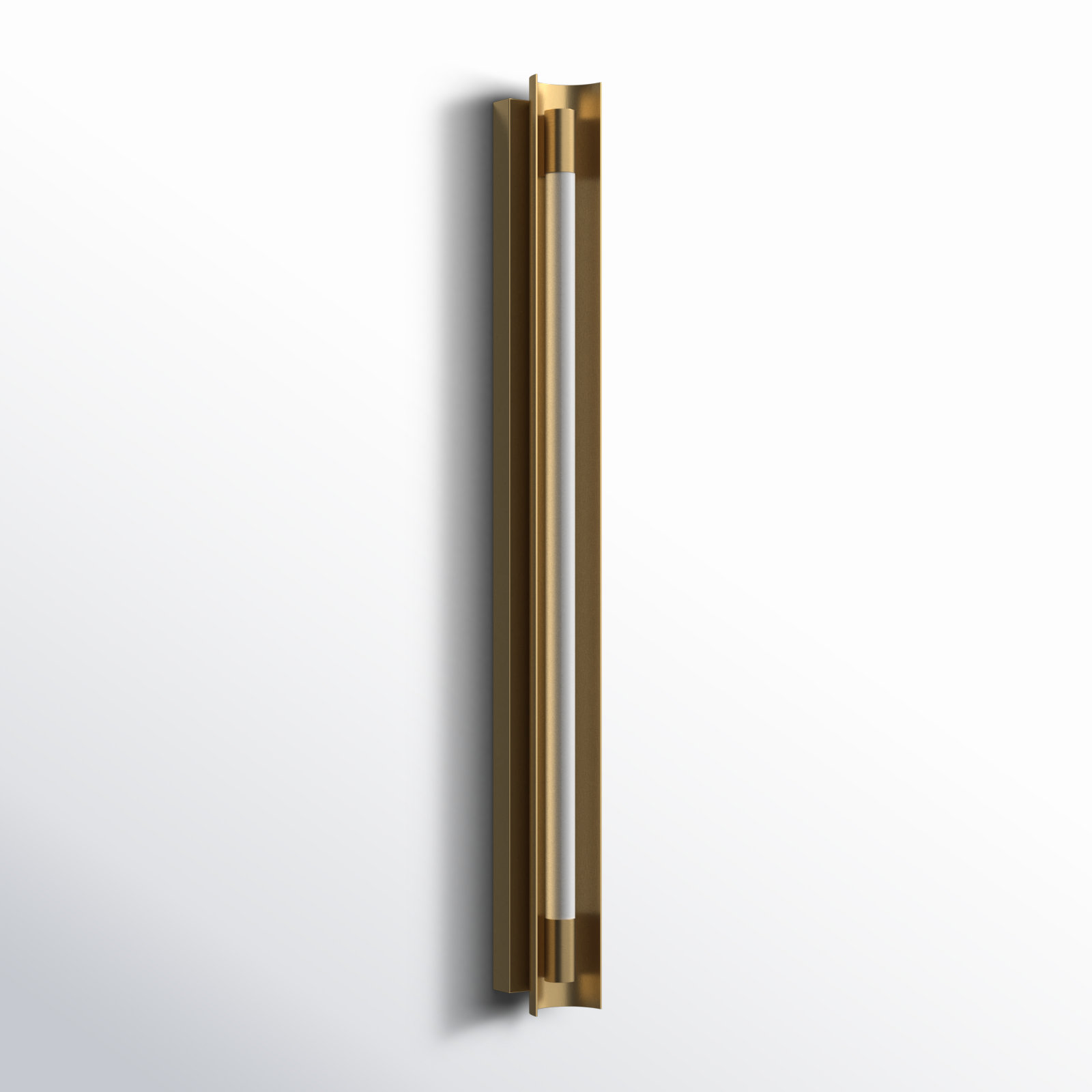 Marine Single Dimmable LED Bath Bar, Burnished Brass