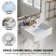 Los Flexi Floating Wall Mount Sink with 3-Hole at 4" Centers, White Ceramic with Overflow