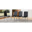 Chaises de salle à manger ergonomiques, ensemble de 2 en cuir synthétique, cuisine moderne