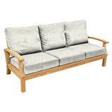 Monterey Outdoor Teak Sofa 3 - Seater with Sunbrella Cushions
