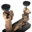 Wood Tabletop Candelabra