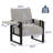 Whole Metal Frame Upholstered Accent Chair With Side Tray Table-670389717