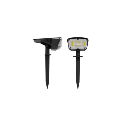 Solar Powered Integrated Led Spotlight Pack (set Of 2)