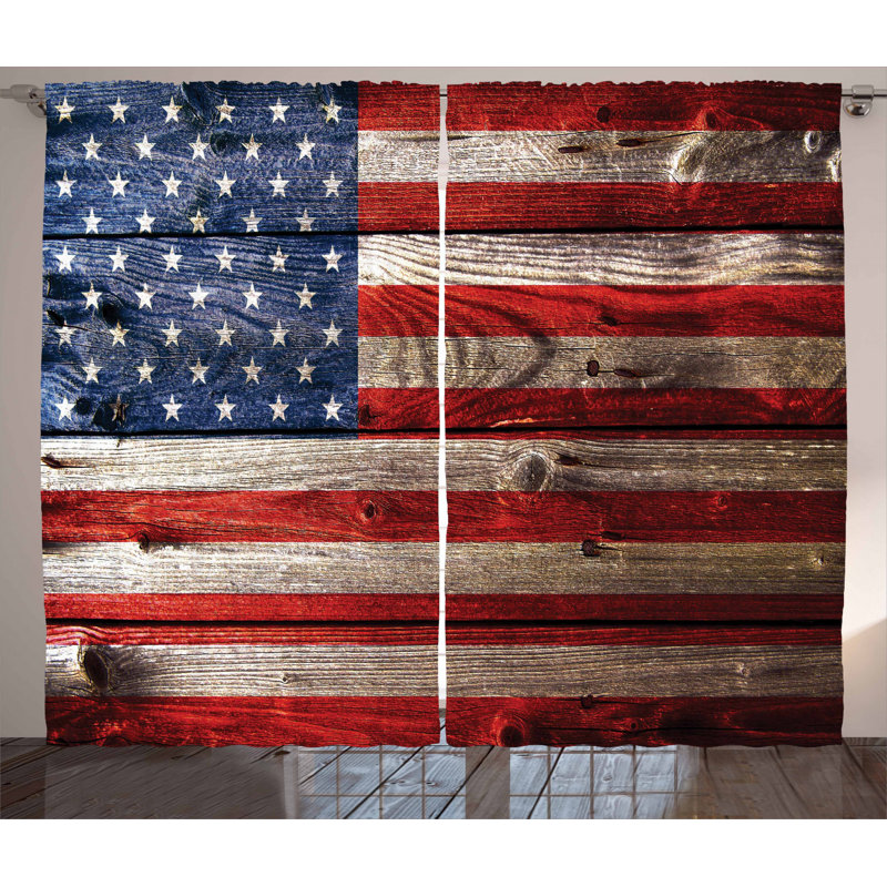 USA Semi-Sheer Rod Pocket Curtain Panels, 54" x 96"