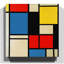 Lithograph by Piet Mondrian - Wrapped Canvas-19088803