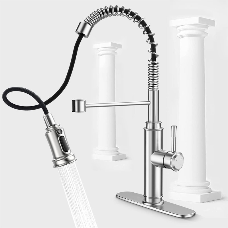 KIKO HOME Pull Out Kitchen Faucet