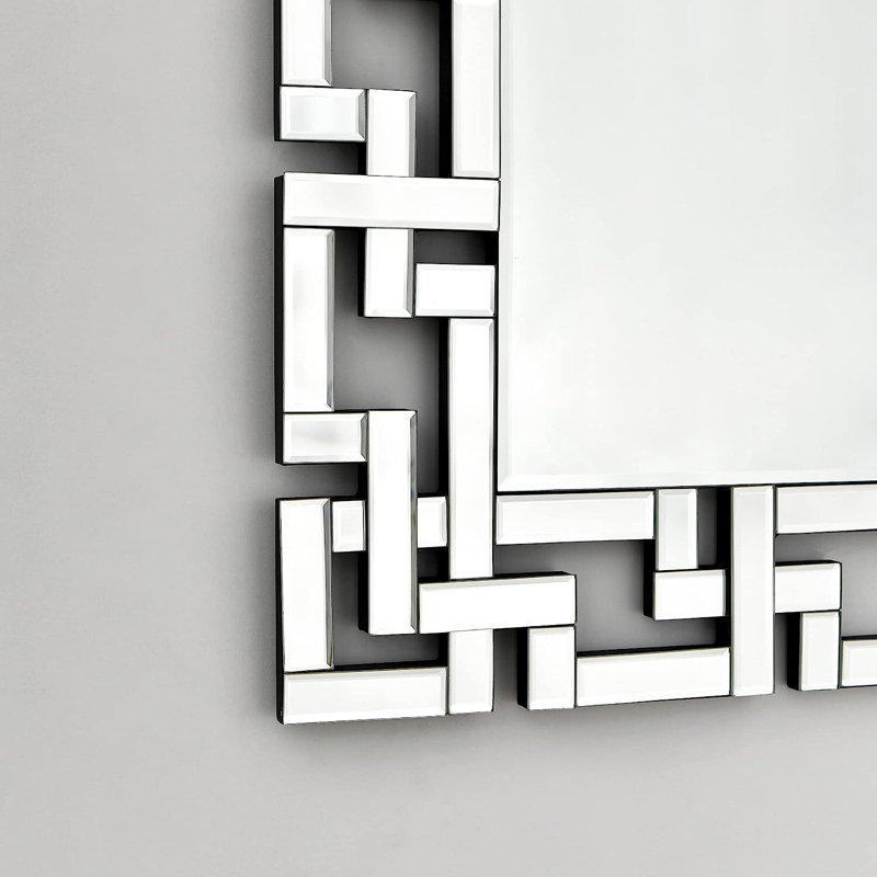 Miroir décoratif décoratif vénitien Hayzlee Glam, 35,4 po x 23,6 po