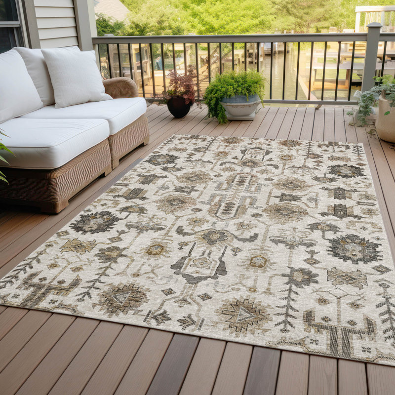 Tapis intérieur / extérieur Alta avec envers antidérapant, Rectangle de 10 pi x 14 pi