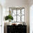 Coella 47'' Black Large Wall Mirror with Metal Frame-1656946159