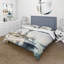 Ensemble d'édredon traditionnel 4 pièces - Ensemble de literie et coussin décoratif bateau de pêche et phare I-131382370