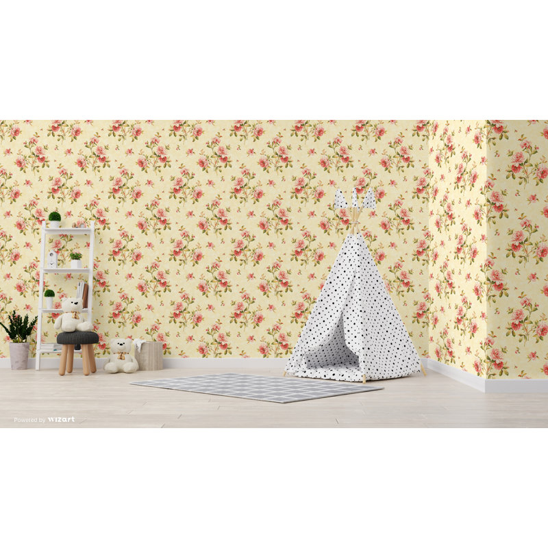 Bastogne 10m x 53cm Wallpaper Roll, Soft Gold