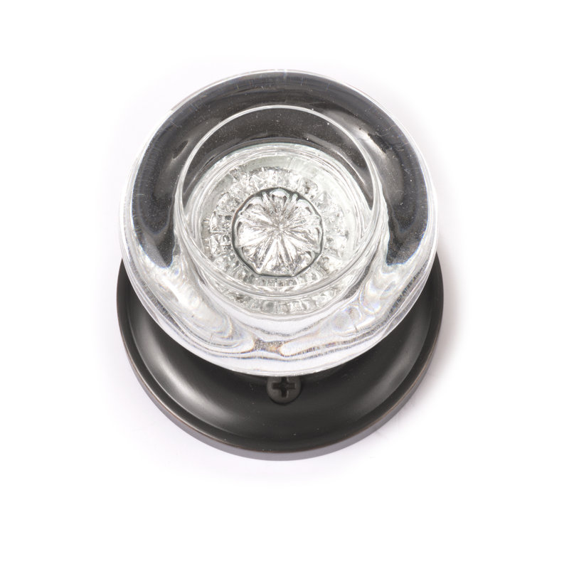 Netropol Round Knob with Circle Rosette, Venetian Bronze
