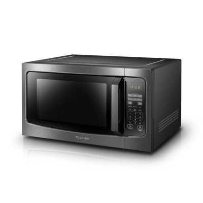 Four à micro-ondes de comptoir 1,6 pi³ avec capteur intelligent TOSHIBA, fonction de mémoire, noir, 1200 W