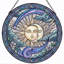 Panneau de vitrail Sun Moon ， 7,8H-131577365
