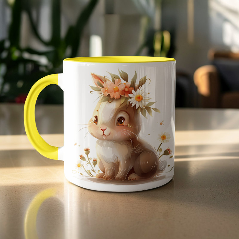 Ceramic Coffee Mug, Yellow