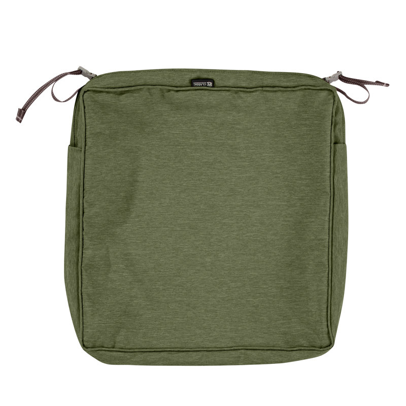 Pina Outdoor Dining Chair Cushion Cover, 3" H x 19" W x 19" D, Fern Green