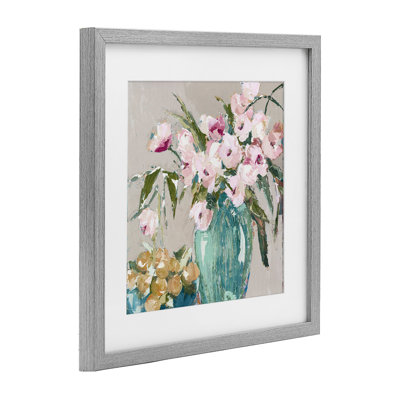 Fruit And Flowers Arrangement Framed Print Under Glass, design by Susan Pepe
