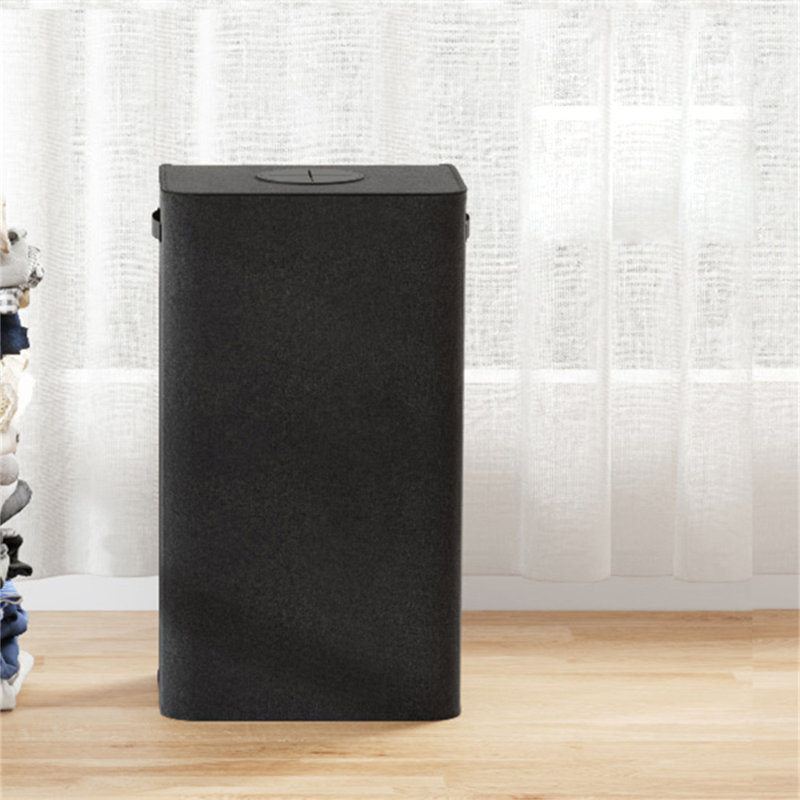 Bhargava Laundry Hamper with Handles, 67 x 40 x 30, Black