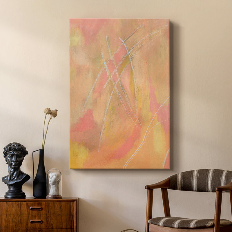 Peach Bliss IV - galerie sur mesure, H 27 po x l 18 po