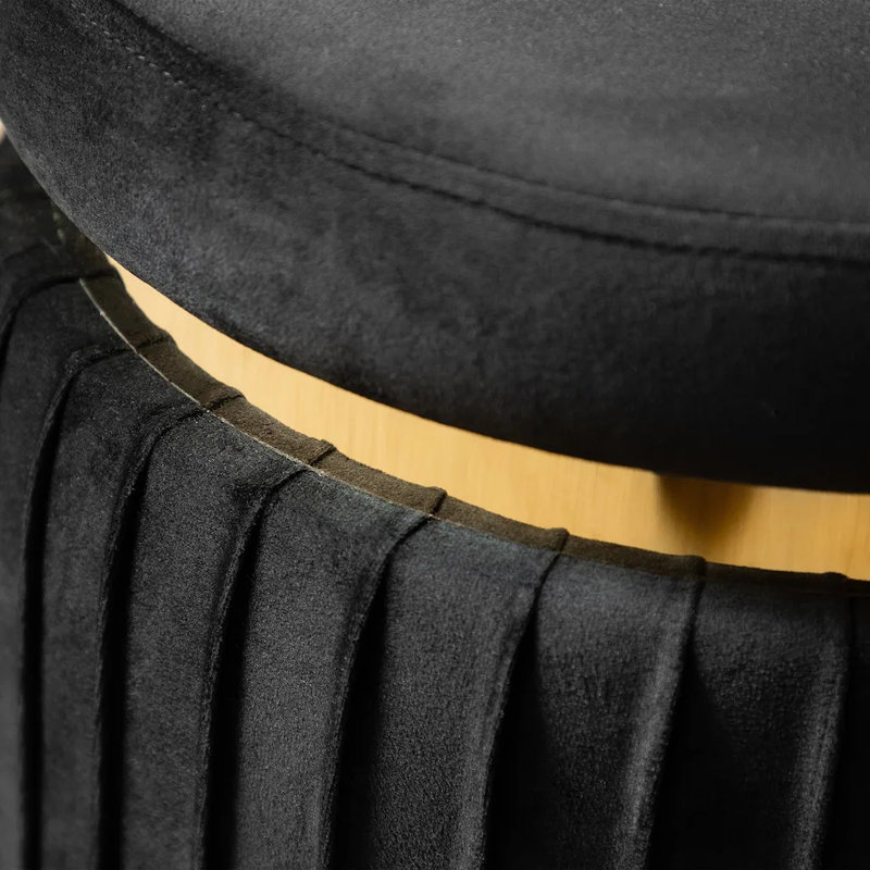 Tabouret Fiona, Noir, Noir