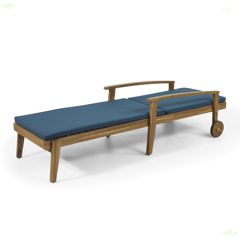 Outdoor Chaise Lounge, Blue