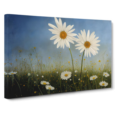 Engaging Daisy Flowers - Wrapped Canvas