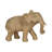Raeville Glam Resin and Polyresin Elephant Figurine with Textured Geometric Detailing and Raised Trunk Decorative Sculpture for Modern Display-1435389495