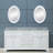 Derby 60'' Double Bathroom Vanity with Marble Top with Mirror-776783544