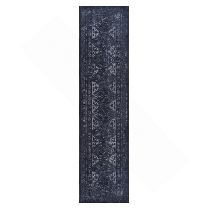 Tapis de couloir noir, Tapis de couloir 2 pi 6 po x 10 pi