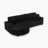 Corduroy Tufted Upholstered Sleeper Sectional Sofa, L-Shaped Modular Convertible Sofa , The Arc-Shaped Footstool Can Be Placed Freely On The Left And Right-Black-604335851