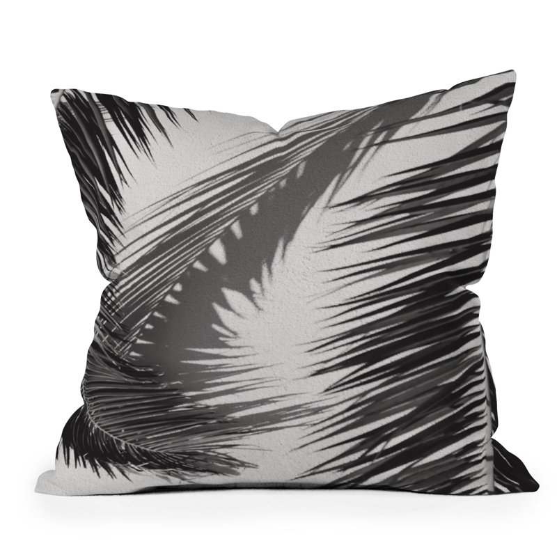  Coussin décoratif floral intérieur / extérieur en polyester, 18 po x 18 po