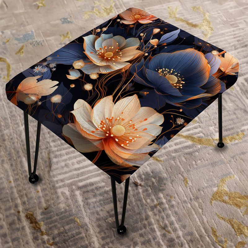 Shalise - Floral Rectangle Ottoman
