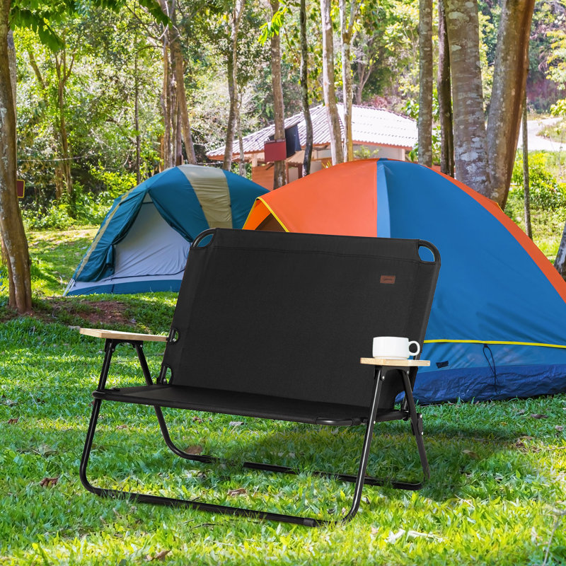 Jaiceyon Folding Camping Bench, Black