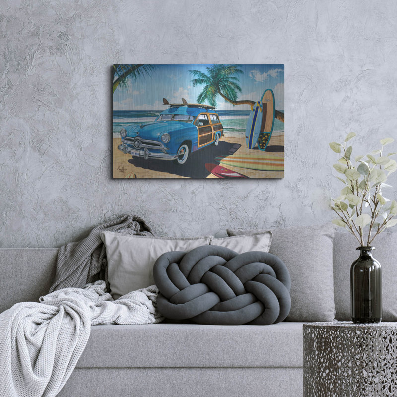 Art mural en métal Red Barrel Studio «Old Friends» par Scott Westmoreland, H 24 po x l 36 po