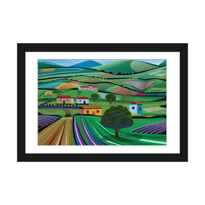 « santa barbara fermes », impression sur toile