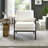 Mid-Century Modern Chenille Upholstered Accent Armchair-2070739011
