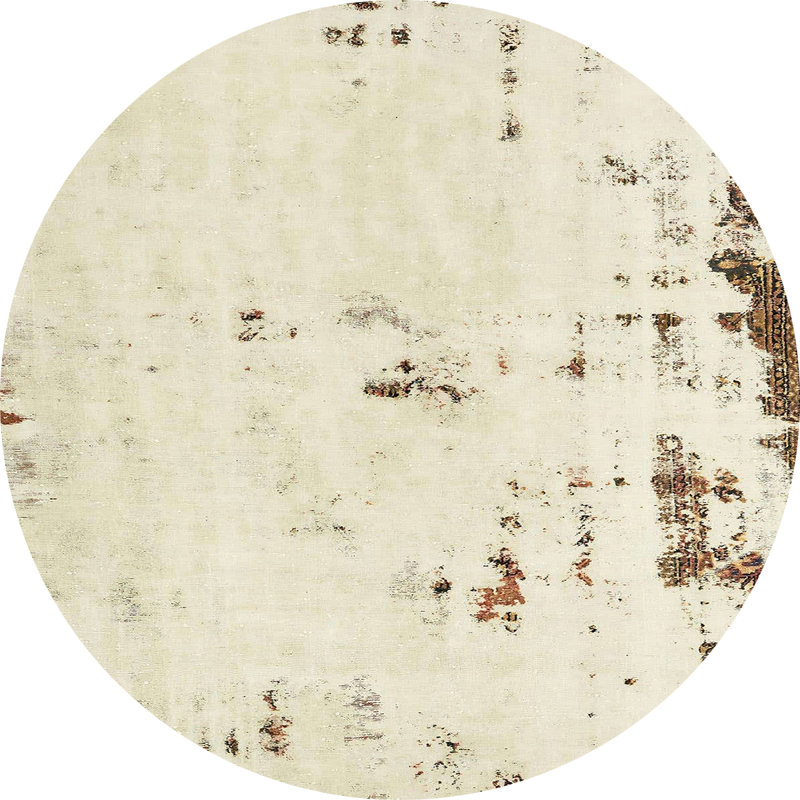 Abstract Indoor Rug, Round 8'