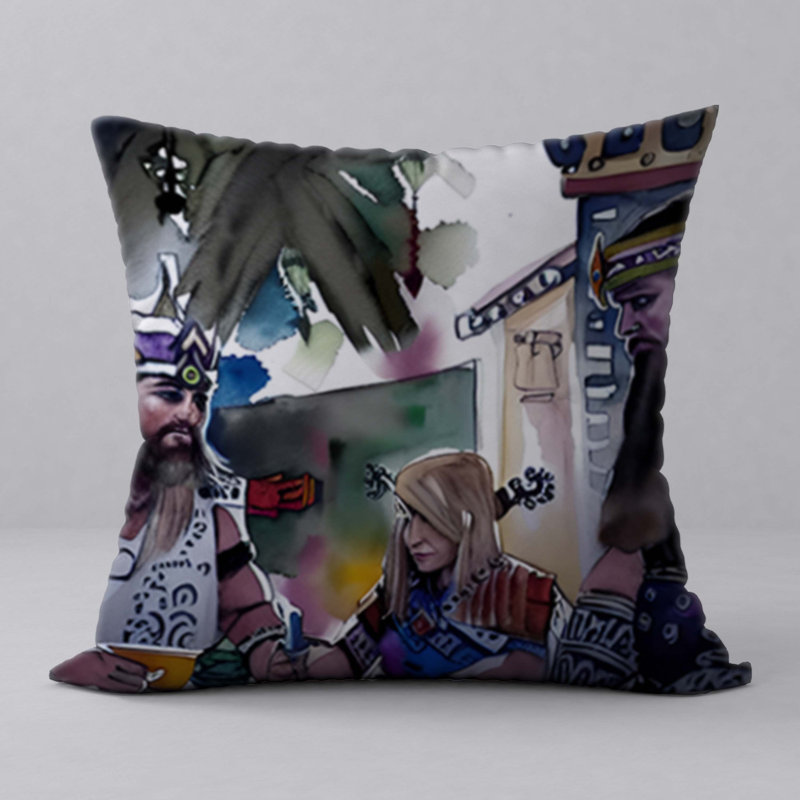 Reversible Throw Pillow