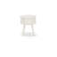 Ensemble de 1 table de chevet pour la chambre à coucher avec tiroir, 1 pièce, fini blanc Gordon-12784445