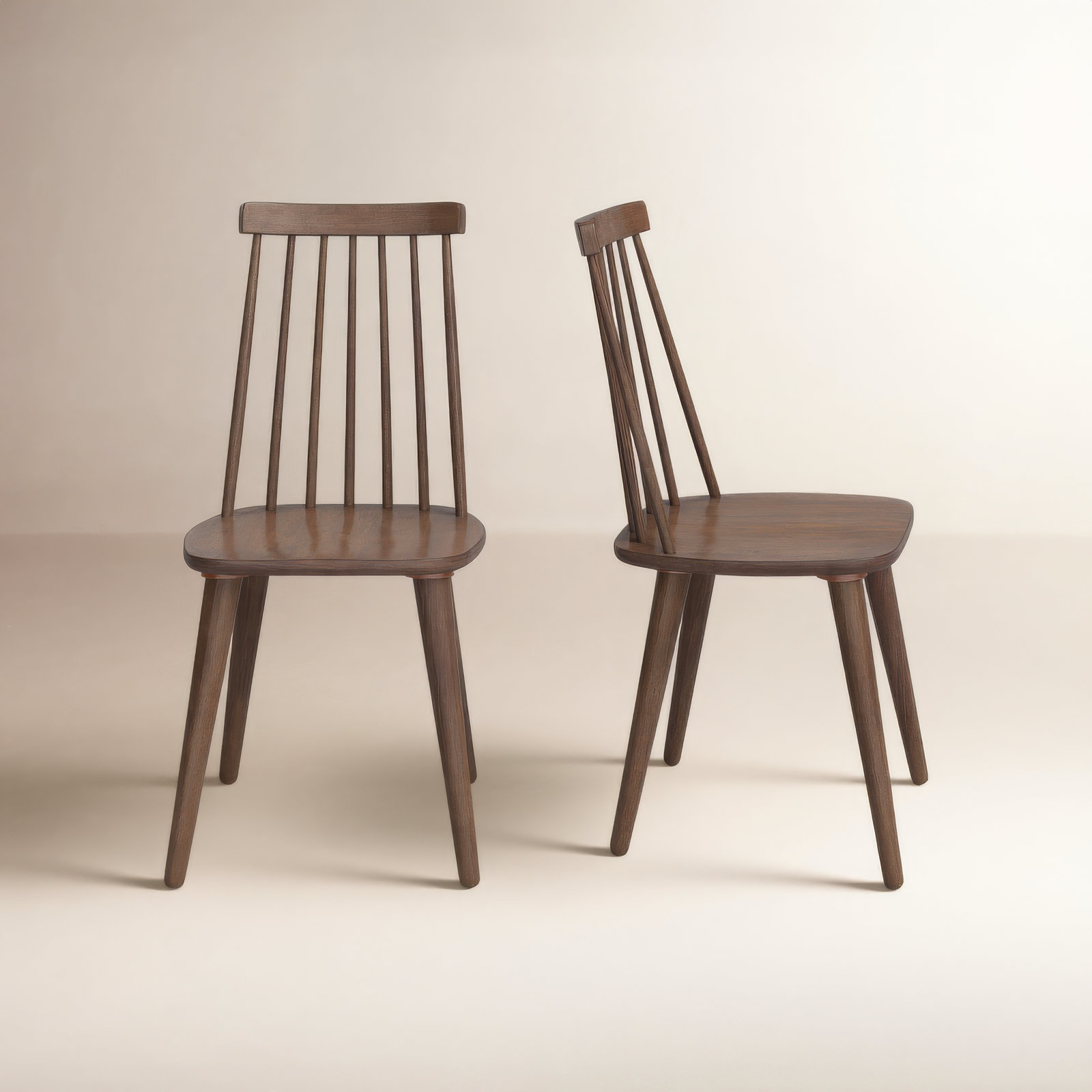Rolde Dining Chair, Dark Walnut